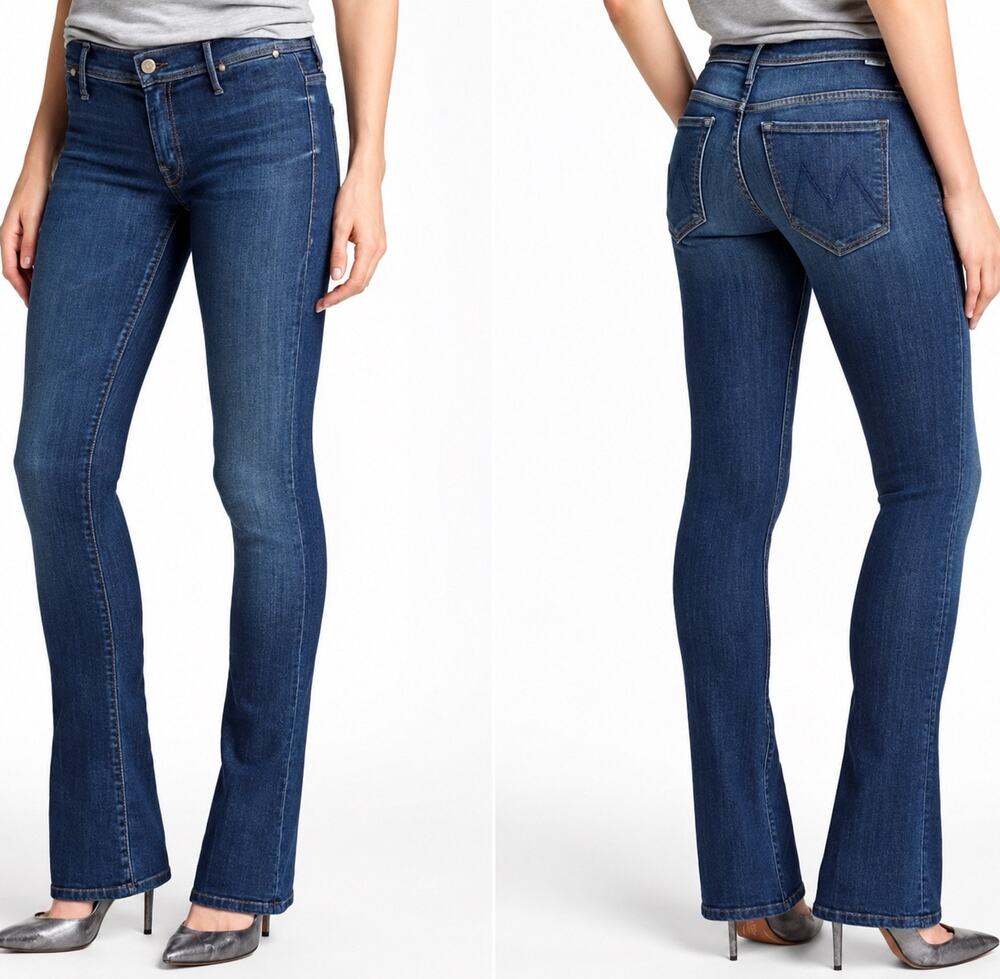MOTHER The Daydreamer Flare Jeans in Tempted Again Size 27 Mid Rise